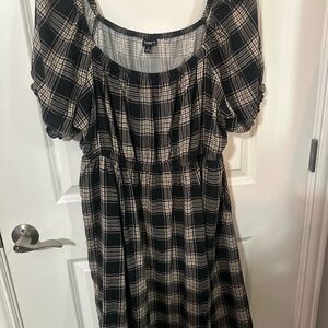 Plaid Black and White Dress by torrid